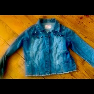 Justice girls Jean jacket, barely worn